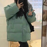 妃莉杋（FeiLiFan）羽绒棉服女2025新款冬季韩版宽松小个子加厚面包服学生棉衣棉袄女 绿色 S 建议80-100斤 实拍图