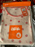铜牛【商场同款】春夏棉汗布半袖印花女裙圆领睡裙VQ051 夏日鲜橙-白-蓝 S (160/85) 实拍图