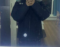 李宁火锅羽绒服丨男女春季保暖宽松立领短款防泼水不易静电面包服外套 黑色(497款)-2 XL 实拍图
