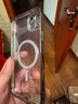 蓝轩【自带镜头膜】苹果15promax手机壳iphone15透明磁吸充电全包防摔plus简约硅胶软壳 苹果15plus【石墨黑】强磁吸附+永不发黄+膜 实拍图