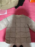 戴维贝拉（DAVE＆BELLA）童装女童羽绒内胆男童羽绒服儿童冬装90绒保暖衣服幼儿宝宝上衣 杏色【DB15316-A】 110 cm（建议身高100-110cm） 实拍图