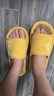 羽起 亚麻拖鞋女春秋新款室内防滑软底居家情侣款男式地板棉麻一字拖 粉色 36-37 适合35-36 实拍图