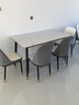 PADEN岩板餐桌椅组合意式轻奢长方形餐桌椅家用餐厅小户型简约吃饭桌子 【120*70*75】 一桌六椅 颜色可选 实拍图