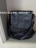 时光童话双肩包女真皮2024新款防盗背包旅行大容量妈妈软皮牛皮多功能书包 黑色 【真皮授权】 实拍图