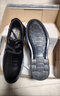 波图蕾斯男士系带商务休闲皮鞋低帮加绒保暖冬季棉鞋 9859 黑色(加绒) 46 实拍图