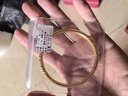 中国黄金（CHINA GOLD）古法足金999卷草纹繁花黄金手镯送女友老婆七夕节情人节礼物 金重约8g【京仓发货】 60# 实拍图