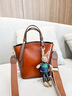 viney水桶包包女包牛皮斜挎包品牌手提包生日礼物送女友老婆 【复古棕】实用高级感轻奢大容量单肩包 实拍图