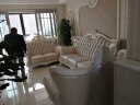 凰城盛世 欧式沙发组合客厅皮沙发轻奢实木皮艺沙发123小户型简欧法式 单人位 组合 实拍图