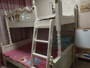 鸿度 儿童床男孩女孩美式高低床上下铺上下床双层床子母床公主床两层 高低床+2张床垫 下铺1.5*1.9上铺1.2*1.9米 实拍图