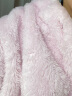 好奇蜜斯三丽鸥美乐蒂联名珊瑚绒睡衣女冬季加绒加厚家居服长款睡袍女 奶油蜜桃 ML 实拍图