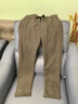 罗蒙灯芯绒加厚休闲裤男2025秋季新款抽绳腰时尚百搭直筒宽松长裤 卡其【加绒款】 M (170) （建议100-125斤） 实拍图