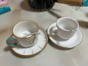 裕行维也纳咖啡具欧式陶瓷杯子茶具简约咖啡杯精致陶瓷/1杯1碟1勺 晒单实拍图