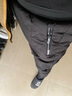 洺威保登休闲棉裤男冬季加绒加厚保暖裤男外穿中青年百搭防风抗寒工作长裤 黑色 束筒 3XL -建议140-155斤 实拍图