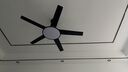 V-POWER 不锈钢吊扇灯风扇灯客厅餐厅带灯吊扇卧室现代简约LED电风扇三色变光 北欧黑色款【变频】48寸遥控变光+六档+正反转 实拍图