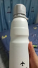 杯具熊（BEDDYBEAR） 运动水杯男女士保温杯礼物保冷大容量上学用水杯便携杯子 极地白-运动水杯-600ml 实拍图