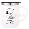 史努比（SNOOPY）保温杯 带手柄不锈钢办公保温杯水杯可爱杯子情侣杯 DP-5002 420ML 白色 实拍图