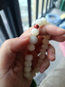 妍韵珠宝精品10mm缅料白玉菩提根手串翡翠莲花朱砂文玩把件男女士佛珠手链 实拍图