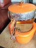 金灶（KAMJOVE） 养生壶迷你养生杯 智能恒温保温电茶壶 分体式煮茶器 煮花茶壶烧水壶400ml HT-001 阳光橙 0.4L 实拍图