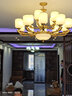 灯尉仕新中式客厅吊灯后现代简约轻奢大气餐厅灯复式楼锌合金中国风灯具 客厅15头套餐11-四室两厅 实拍图