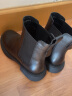 天美意靴子女冬保暖复古短靴女切尔西靴BE091DD2 黑色 36 实拍图