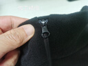 迪卡侬（DECATHLON）保暖户外抓绒衣外套男女运动宽松秋摇粒绒外套冲锋衣内胆 男款-半拉链-黑色 M 实拍图