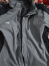JEEP SPIRIT冲锋衣羽绒服三合一秋冬季男女户外情侣滑雪登山服外套两件套团购 男款莫兰迪灰-抓绒内胆 XXXL 实拍图