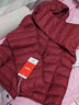 鸭鸭（YAYA）轻薄羽绒服女冬短款2025年秋冬新款高端时尚女款轻便韩版保暖外套 酒红色【连帽款】 4XL 实拍图