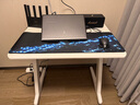 木藝生原创电脑桌台式家用办公书桌卧室电竞桌椅套装碳纤维竞技游戏桌子 高端玩家M9系云朵白25mm手工斜面 长80宽60高75cm 实拍图