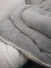 南极人（Nanjiren）牛奶绒被子冬天双面加绒加厚冬季棉被单人宿舍被芯盖被春秋垫被褥 TT浅灰【双面加绒 3秒速暖】 200*230cm/8斤 实拍图