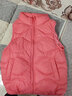 鸭鸭（YAYA）儿童羽绒马甲男女童背心秋冬季中大童装轻薄青少年学生外套WJ 桃红色 160 实拍图