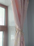 秘诗慕成品窗帘遮光ins客厅卧室出租房隔热窗帘遮光布阻隔帘欧式简约风 [挂钩款]一片摇钱树-粉 宽2.0高2.7米【可改高】 米 实拍图