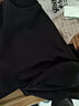 三本针~320g纯棉重磅美式小领口长袖t恤男女内搭卫衣秋冬打底衫 黑色-罗口长袖【320g重磅】 L建议130-140斤 实拍图