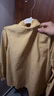 茵曼（INMAN）法式立领荷叶边泡泡袖衬衫衬衣18236304 大地黄-18438542 S 实拍图