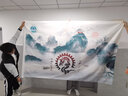 韵竺旗帜定制定做刀旗彩旗飘旗红旗导游旗子办公户外广告旗帜定制公司厂旗队旗班旗校旗园旗手摇旗设计 双喷无色差工艺 2号旗帜+3米旗杆 实拍图