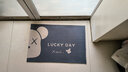 入户门地垫防滑吸水除尘脚垫水晶绒垫子门口龙年团购礼品 lucky熊 40cm*60cm 1件数 不包边 实拍图