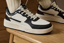安踏男鞋元年板鞋秋季透气低帮休闲鞋男厚底增高运动轻松滑板鞋潮鞋子 【经典熊猫配色】象牙白/黑-2 42.5 实拍图