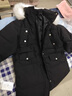 韩璐娇（hanlujiao）羽绒棉服女中长款2024冬季新款韩版宽松棉衣女加厚面包服棉袄外套 米白色 S【建议80-110斤】 实拍图