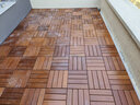ANGELDECK防腐木地板户外阳台露台花园阳光房自铺室外菠萝格实木地板diy拼接30*30*3cm 实拍图