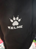 卡尔美（KELME）加绒保暖长裤男秋冬足球收腿训练裤加厚运动裤 黑色 XL 180 实拍图