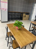 木办实木吧台桌家用奶茶店咖啡厅图书馆餐厅休闲吧阳台高脚长条餐桌椅 实拍图