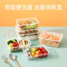 沉弗一次性餐盒饭盒带盖外卖快餐打包盒食品级塑料碗长方形保鲜水果盒 750ml方形透明300套（整箱） 实拍图