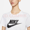 耐克(NIKE)春夏女短袖T恤 纯棉 运动休闲 修身显瘦 DX7907-100 白色M 实拍图