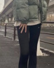 IEF/爱依服打底裤2024春季新款纯色修身弹性舒适无痕百搭鲨鱼裤 黑 XL 实拍图