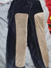 恒源祥保暖裤男加绒加厚高腰护膝修身显瘦打底裤中老年秋裤一体棉毛裤 黑色（580克）特厚加长护膝 XL 建议145-156斤 实拍图