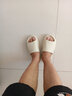 H8奢椰子拖鞋外穿踩屎感2025夏季防滑莆田情侣男女厚底运动男士拖鞋 米白色（莆田升级版） 44 实拍图