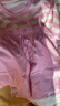 蕉内（Bananain）王一博同款305H纯棉睡衣男女士100%棉情侣家居服短袖短裤套装夏季 【短裤款条纹-女】蕾粉横条纹 L 实拍图