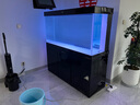 汉霸超白玻璃鱼缸 生态底滤循环系统 鱼缸客厅 家用智能懒人 水族箱 黑+黑 靠墙150x52x160cm 实拍图