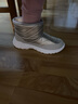 回力童鞋冬季儿童雪地靴加绒加厚时尚女童保暖短靴男童棉鞋 0024白色 37 参考图内长选择 实拍图