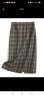 帕罗（PALUOPO）高腰春季新品女士复古学院风格子羊毛半身裙开叉休闲一步裙中长裙 咖啡格 S(155/64A) 晒单实拍图