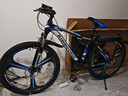 金武端自行车成人山地车公路赛车单车骑行变速超轻越野中学生初中青少年 旗舰版-三刀轮-黑蓝色 26寸24速 实拍图